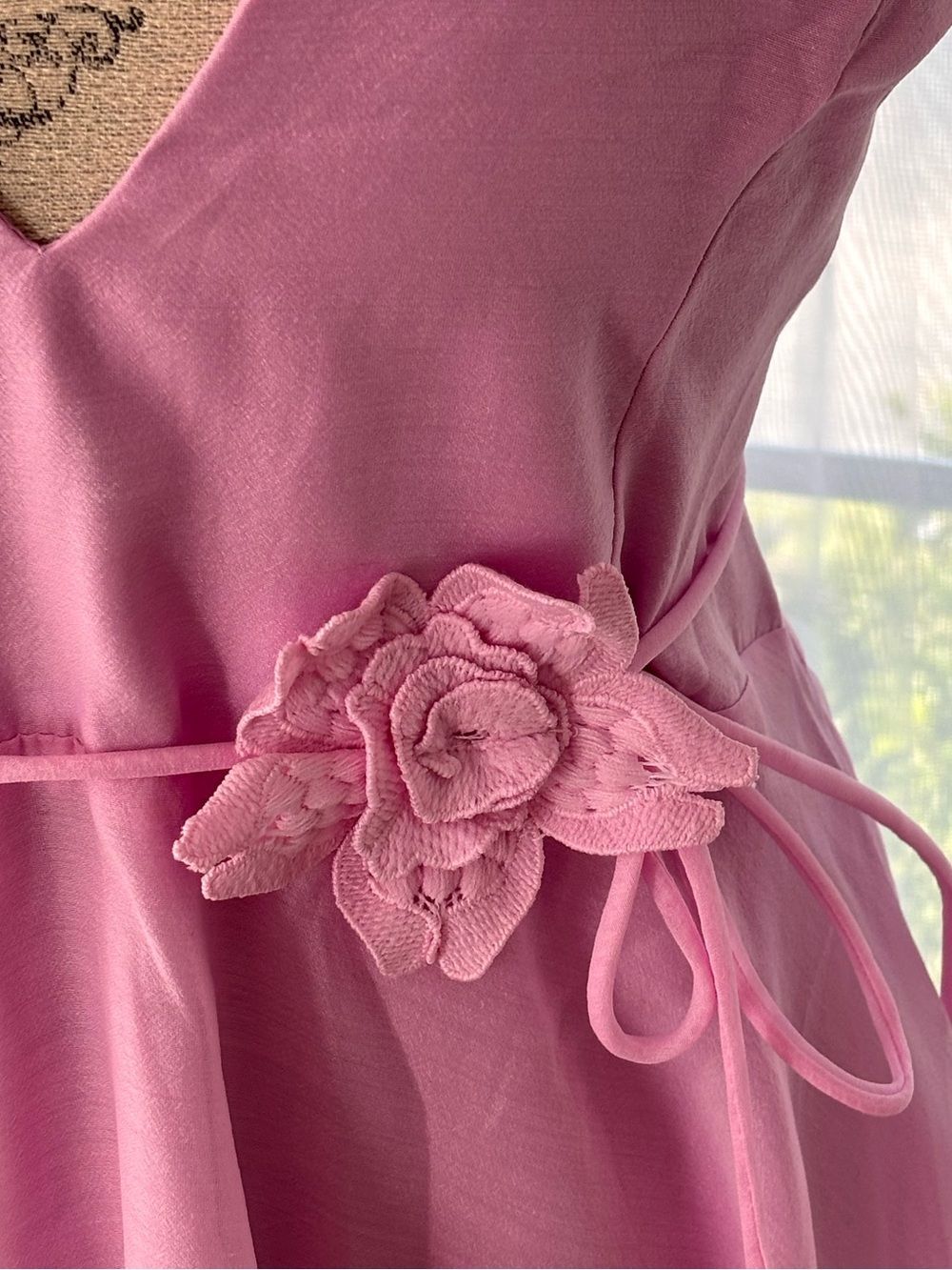 NWT Hello Molly Pink The Little One Halter Tie Party Sweet Mini Dress 10 - Picture 7 of 15
